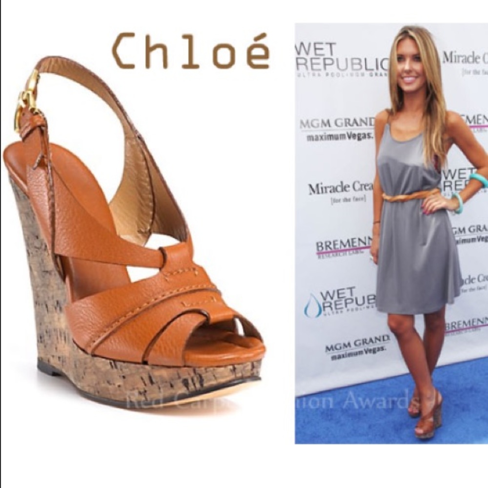 CHLOE Collection Wedge Cork Sandal
